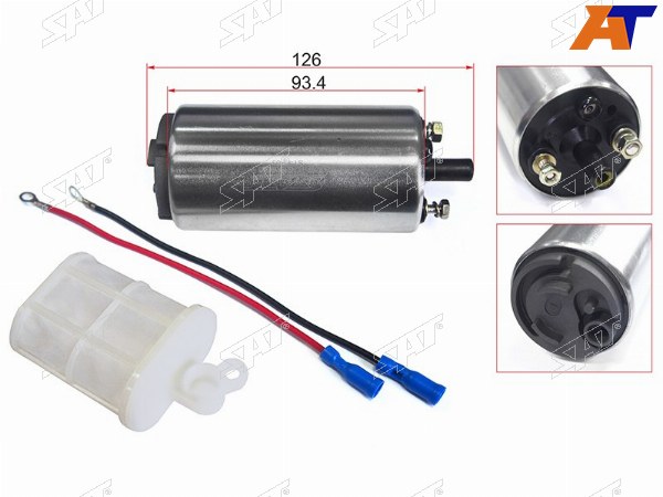 Топливный насос 12V, 3BAR, 95LH, V=2000-3000 1G-G, 7M-GE, 3S-GTE 86-93
