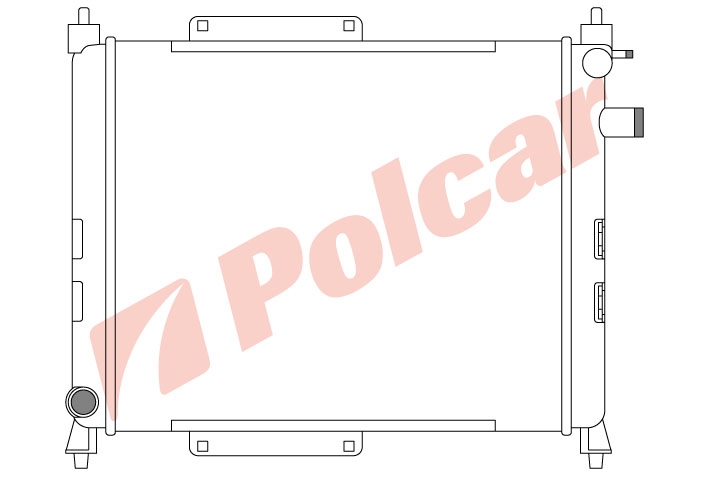 632008A1 РАДИАТОР ОСНОВНОЙ 430 x 389