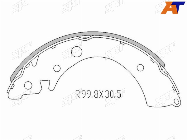 Колодки тормозные зад HONDA CIVIC FN 06-FIT 09-JAZZ 09-