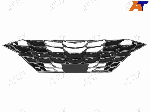 Решетка радиатора HYUNDAI ELANTRA 20- тёмный хром, под сонары