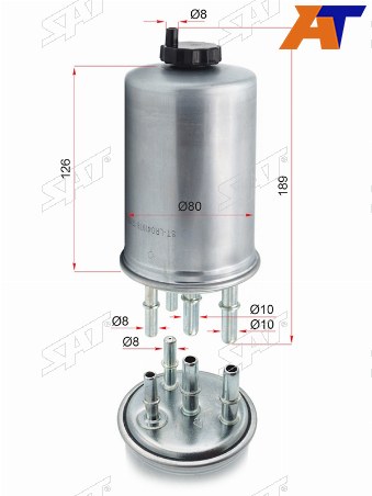 Фильтр топливный LAND ROVER RANGE ROVER 3.0D 13-DISCOVERY III 2.7TD 04-09RANGE ROVER SPORT 2.7TD 0