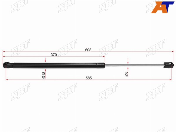 Амортизатор капота NISSAN TERRANODUSTER