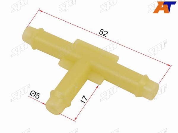 Соединитель трубок T-type (1 шт.)