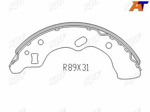 Колодки тормозные зад MAZDA DEMIO DW 96-02