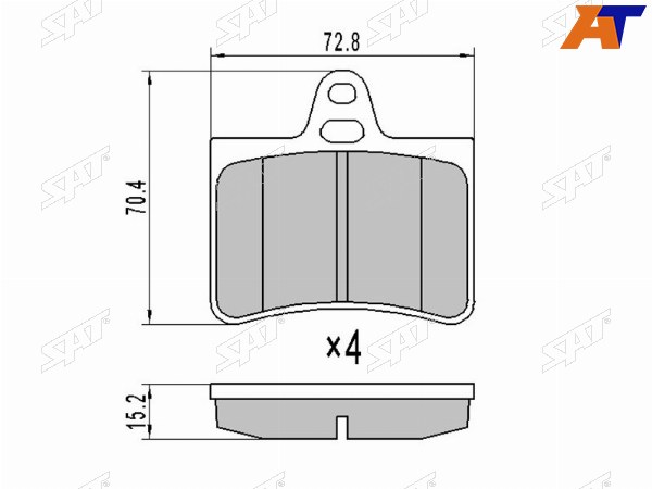 Колодки тормозные зад CITROEN C5 01-