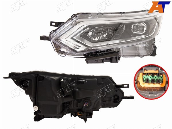 Фара NISSAN QASHQAI 17-22 LH LED