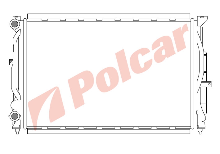 692508-1 A6 97-PASSAT 00-SUPERB 02- РАДИАТОР 622Х398X16 M +-C