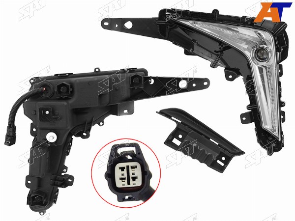 Фара противотуманная LEXUS LX450DLX570 15- LH LED (1 линза)