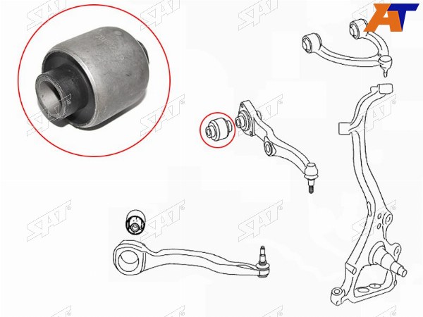 Сайлентблок переднего поперечного рычага MERCEDES S-CLASS W221C216 05-13