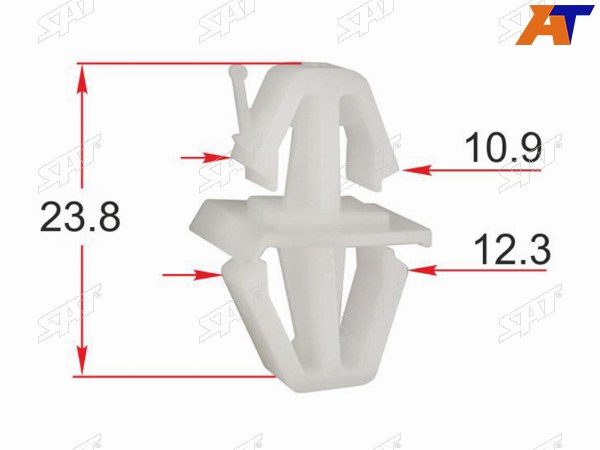 Клипса молдинга кузова VOLVO (1 шт.)