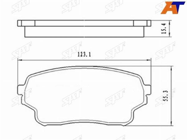 Колодки тормозные перед SUZUKI GRAND VITARA 01-05