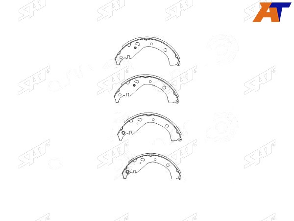 Колодки тормозные барабанные зад TOYOTA OPAWISHSPACIOPROBOXSUCCEED 00-