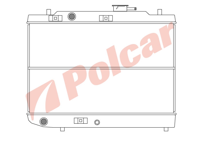 720008-2 РАДИАТОР ОСНОВНОЙ 325 x 526 x 33 mm 1.2 i 8V М С+-