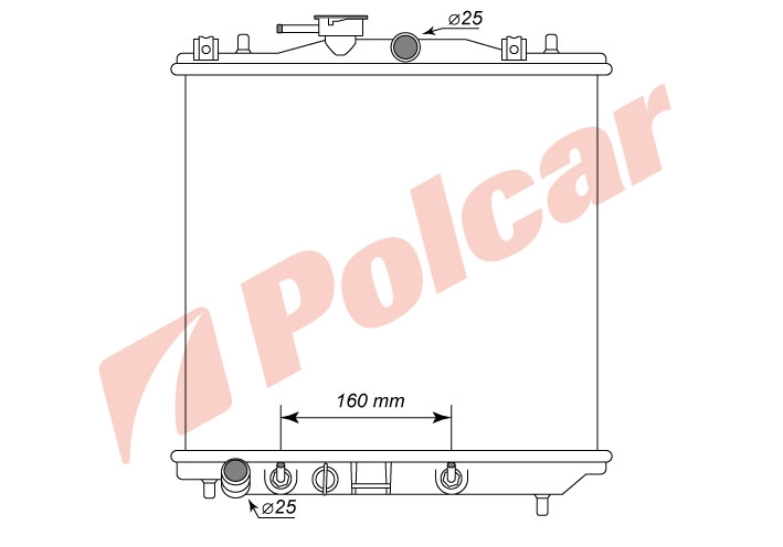 7202082K РАДИАТОР 383Х350Х25 A