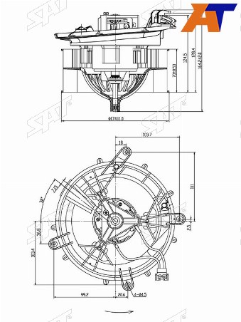 Мотор отопителя салона MERCEDES W220 S-KLASS W220 98-05