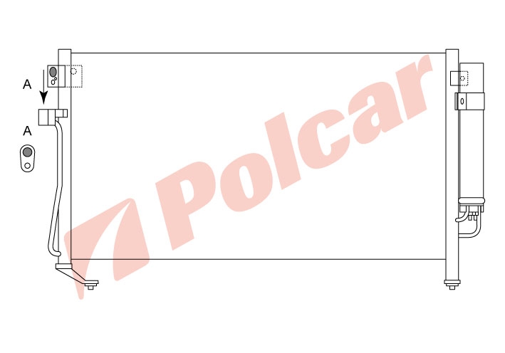 7241K8C2 РАДИАТОР КОНДИЦИОНЕРA 689 x 360 x 16