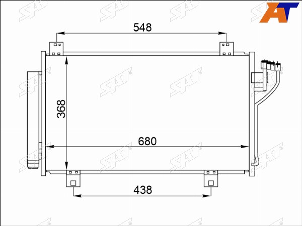 Радиатор кондиционера Mazda Mazda3 13-19  Mazda6 12-