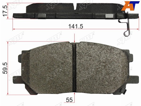 Колодки тормозные перед TOYOTA HARRIERLEXUS RX3 03-