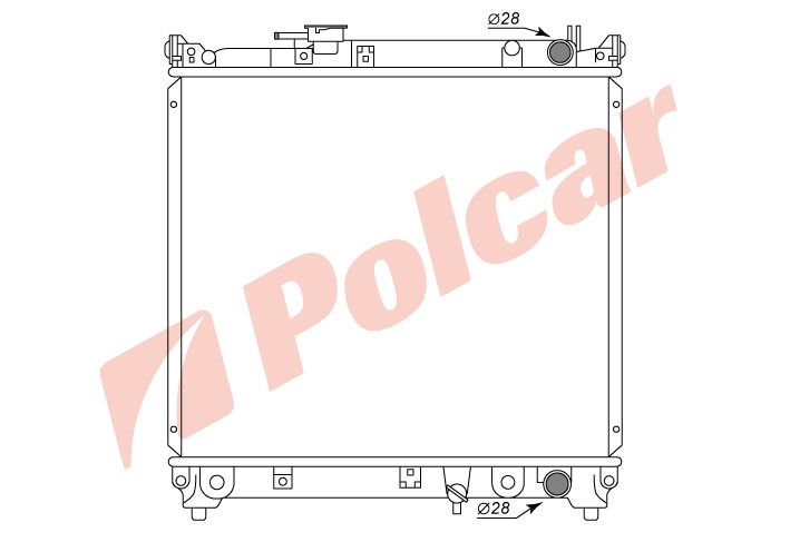 740308-2 VITARA 88-95 1.6 РАДИАТОР 490X425 А  SZ2033