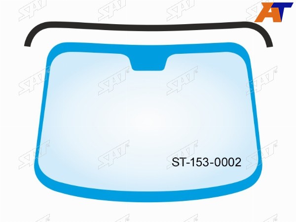 Молдинг лобового стекла (Сверху) Toyota Land Cruiser Prado (J120) 02-09  Lexus GX470 02-09