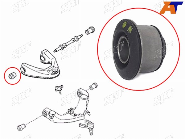 Сайлентблок переднего верхнего рычага передний MAZDA E2000E2200BONGO 89-01