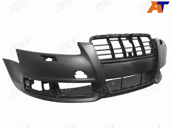 Бампер передний Audi A6 08-10 (Под омыватели фар С отверстием под крюк)