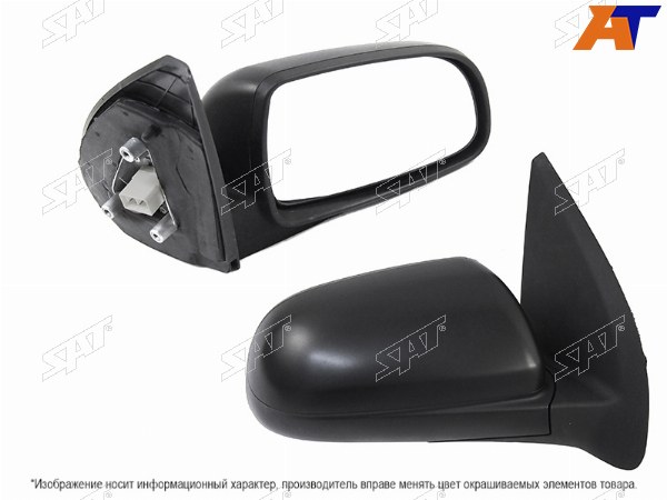 Зеркало CHEVROLET AVEO T250 05-11 4D5DDAEWOO GENTRA 08-11 4D5DRAVON NEXIA R3 16- RH рег-ка, 3 ко