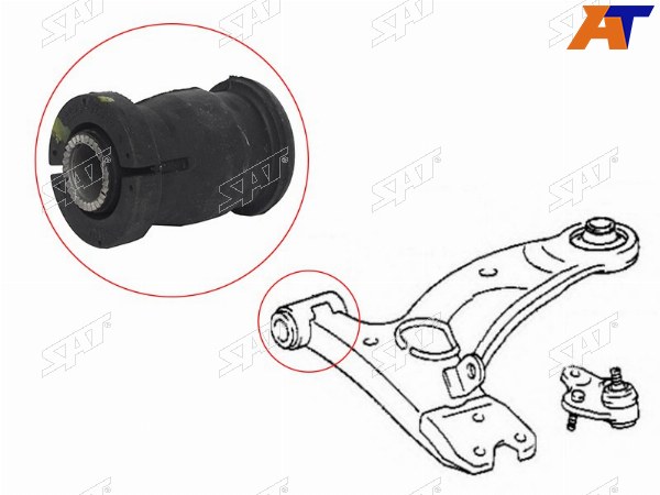 Сайлентблок переднего рычага передний  TOYOTA RAV4 00-05VORTEX TINGO 06-13CHERY TIGGO 06-13EXEED