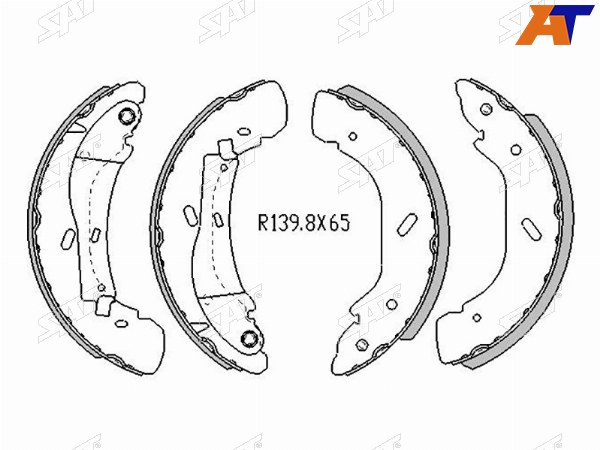 Колодки тормозные зад FORD TRANSIT 00-06 (диски 16)