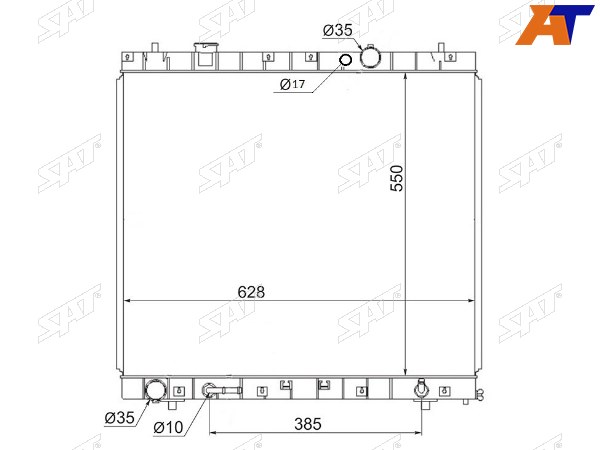 Радиатор Ford Freda 95-99  Mazda Bongo Friendee 95-05