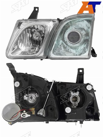 Фара LEXUS LX470 98-07 LH под ксенон зеленоватый оттенок