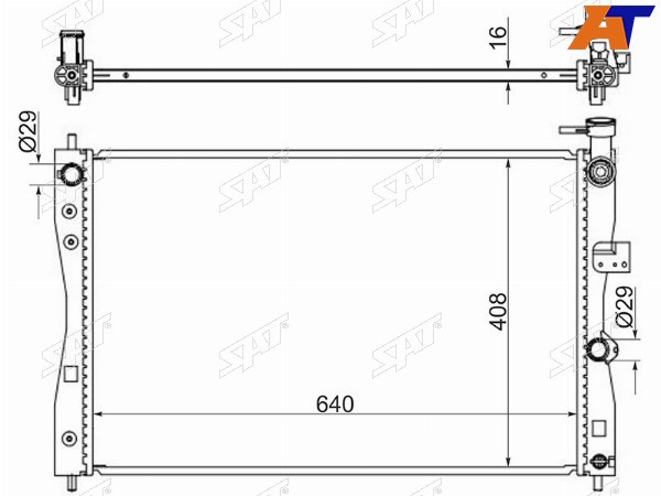 Радиатор Mitsubishi Colt 04-12  Smart Forfour 04-06