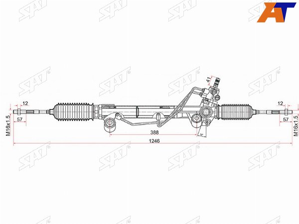 Рейка рулевая Toyota Land Cruiser Prado J150 09- LHD