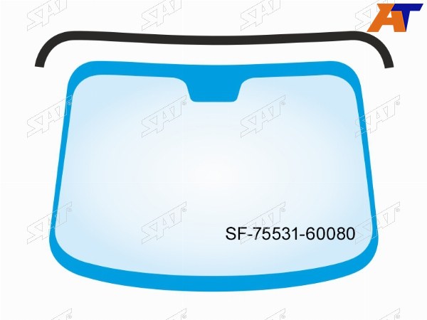 Молдинг лобового стекла (Сверху) Toyota Land Cruiser (J200) 07-21  Lexus LX450d 15-  LX570 07-