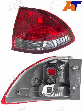 Фонарь задний MITSUBISHI PAJERO SPORT 08- RH красно-белый