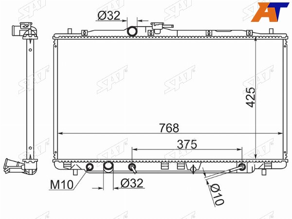 Радиатор Acura RDX 06-12
