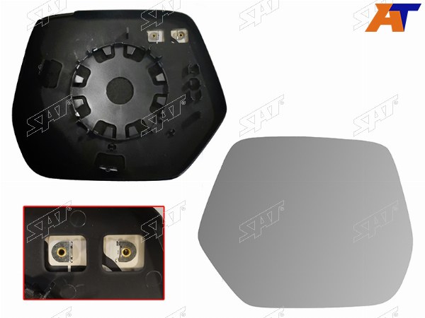 Полотно зеркала HONDA CR-V 12-18 RH асферическое с обогревом