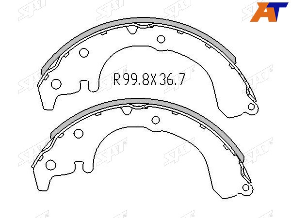 Колодки тормозные барабанные зад TOYOTA COROLLA AE109