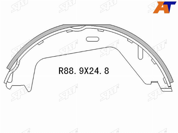 Колодки тормозные барабанные зад VOLVO XC90 02-14S60 00-10S80 III 98-12