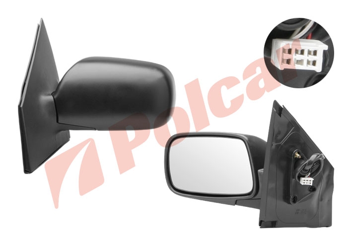8104524M YARIS 03- ЗЕРКАЛО ПРАВОЕ ЭЛЕКТРИКА ЧЕРНОЕ