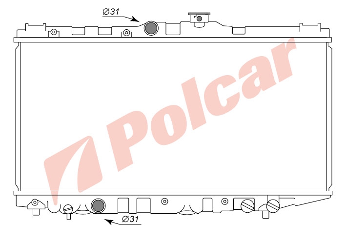 810908-2 COROLLA 88-92 1.516 РАДИАТОР 668Х327 М  (NISSENS 64718)