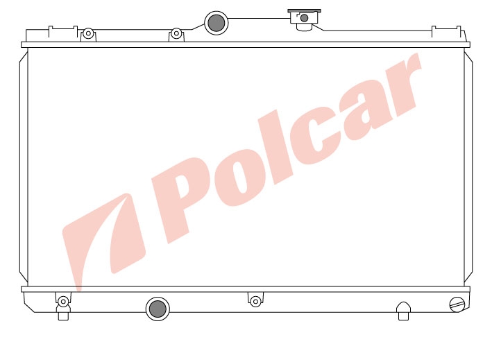 811008-1 COROLLA 92-97 131516 РАДИАТОР 660X350 M +-C   TO2147