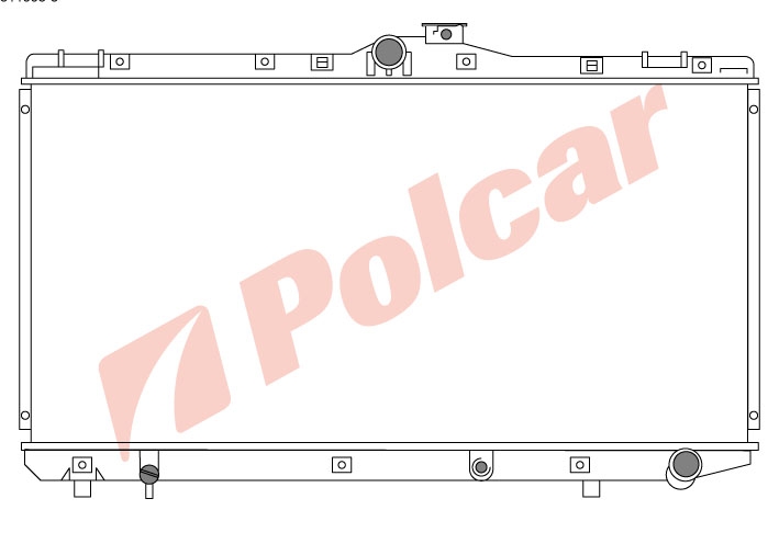 811008-3 COROLLA 92-00  РАДИАТОР 690X350 2.0D M +-C