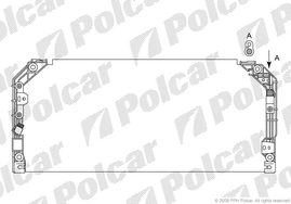 8112K8B2 COROLLA 97-00 РАДИАТОР КОНДИЦИОНЕРА 740X317X23