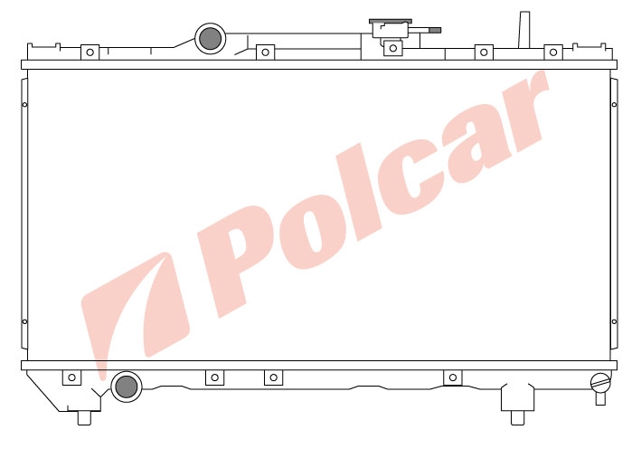 812208-1 CARINA E 92- 1618 РАДИАТОР 668X325 M     TO2141