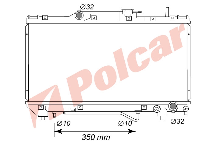 812208-5 CARINA E 92- 20 РАДИАТОР 660X325X16 А