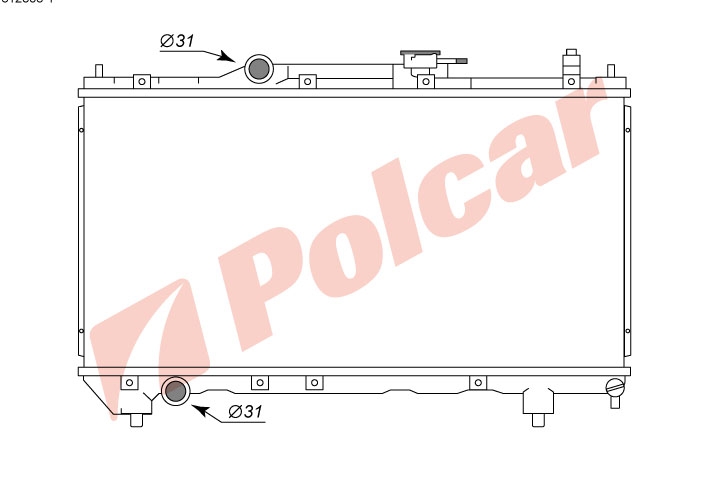 812308-1 AVENSIS 1097- 1618 РАДИАТОР 685X325 M +-C (64781A) TO2237