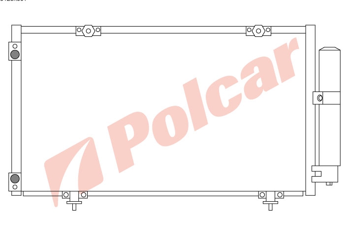 8123K8C1 AVENSIS 98-2000 РАДИАТОР КОНДИЦИОНЕРА   TO5266