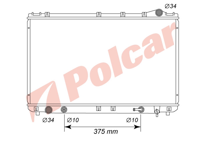 813308-8 CAMRY 94- 30 РАДИАТОР 720X425 A  (64753A)  TO2229