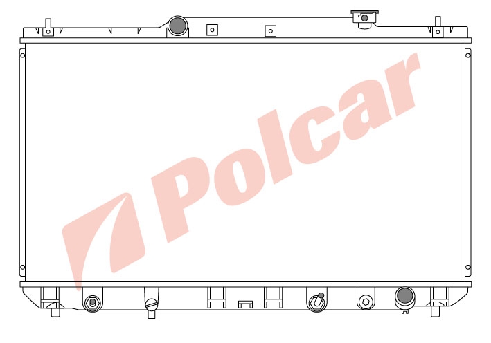 813508-2 CAMRY 97- 2.2 РАДИАТОР 737Х400 A (64699A) TO2236